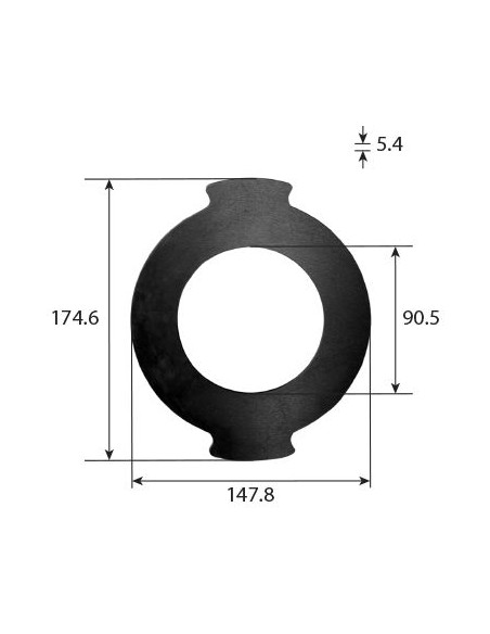 Disco Intermedio tractor Case, Mc Cormick 1341163C3