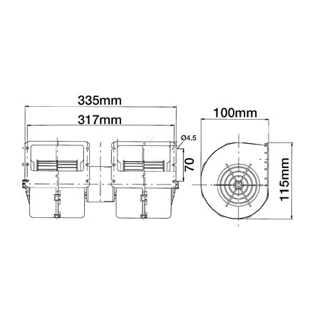 Motor del ventilador
