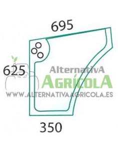 Cristal Lateral Inferior Izquierdo Tractores Case IH JX y New Holland TDD