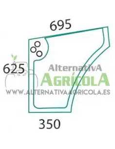 Cristal Lateral Inferior Izquierdo Tractores Case IH JX y New Holland TDD