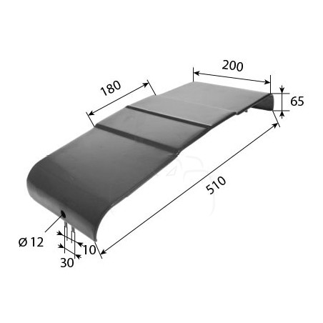 Panel tapa bateria