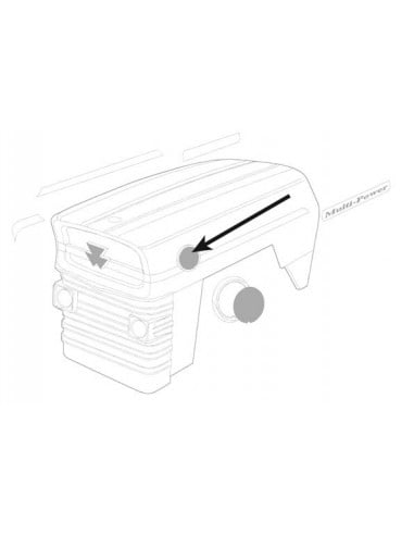 Emblema de Plástico Massey Ferguson 135