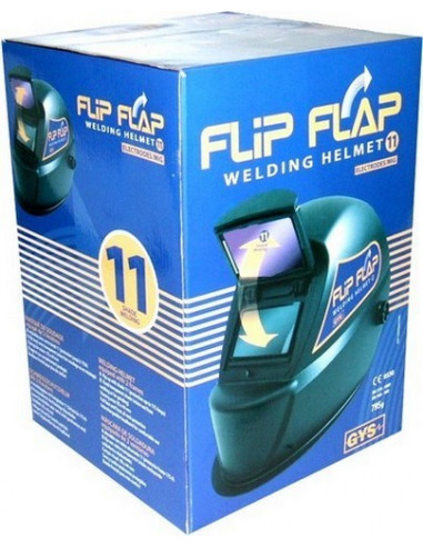 Casco soldador pantalla abatible