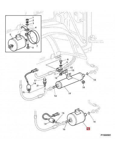 Deshidratador/Secador Con Filtro Tractores John Deere Series 6020