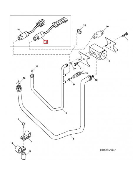 Persostato Aire Acondicionado Tractores John Deere Series 7010, 8000 y 9000