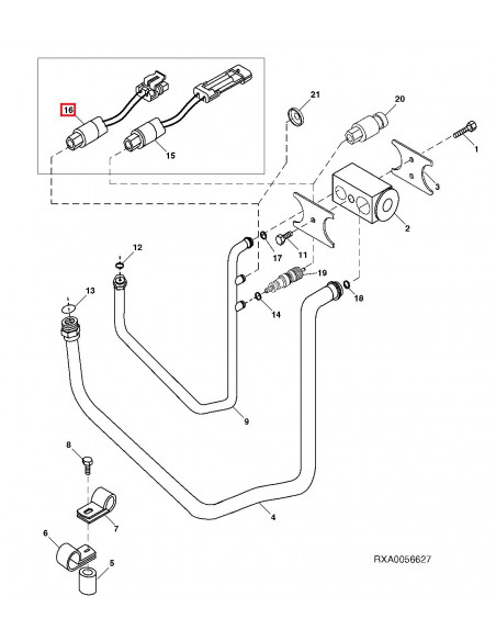 Persostato Aire Acondicionado Tractores John Deere Series 5000, 7000, 8000 y 9000