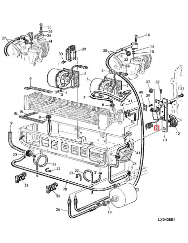 Termostato Aire Acondicionado Tractores John Deere 6100, 6200, 6300, 6400, 6500, 6800 y 6900