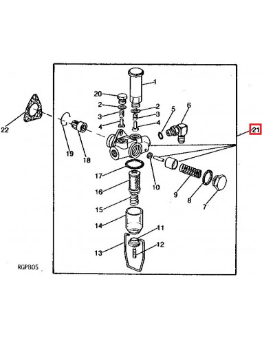 Bomba de combustible Tractores John Deere RE27848