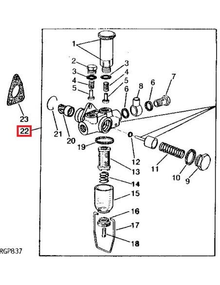 Bomba de combustible Tractores John Deere AR89955