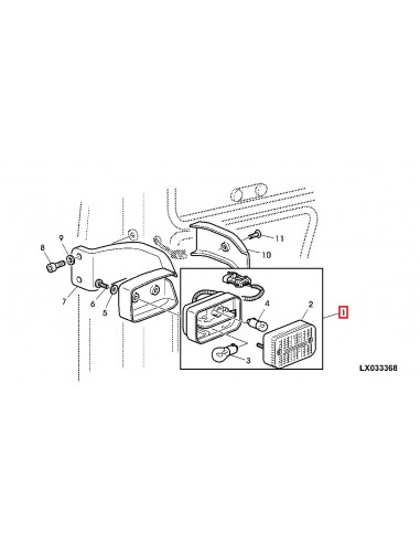 Piloto Delantero Posicion e Intermitente Tractores John Deere Series 5000, 6000, 7000, 8000 y 9000