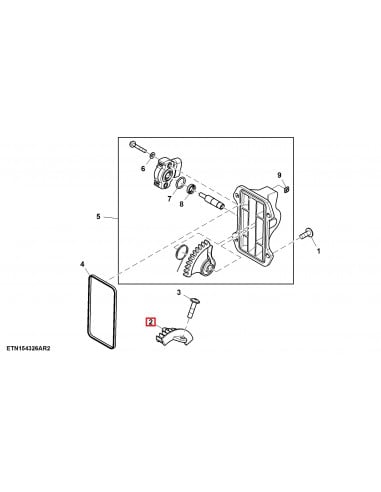 Sector del Elevador Original para Tractores John Deere Serie 6000