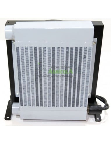 Radiador Sesino para  enfria hasta 150 Litros  aceite hidráulico con electroventilador 12V