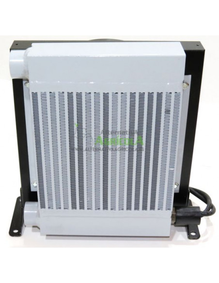 Radiador Sesino para  enfria hasta 150 Litros  aceite hidráulico con electroventilador 12V