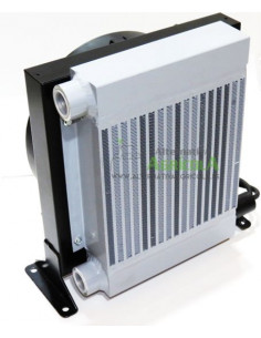 Radiador Sesino para  enfria hasta 150 Litros  aceite hidráulico con electroventilador 12V