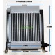 Radiador Sesino para  enfria hasta 150 Litros  aceite hidráulico con electroventilador 12V