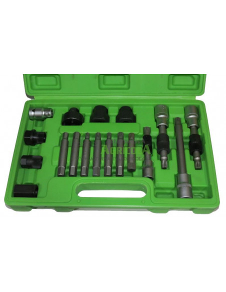 Kit Extractor de Poleas de Alternador 18 Piezas