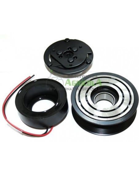 Polea embrague 8 canales para compresor Aire Acondionado tractores Fiat, Ford y New Holland