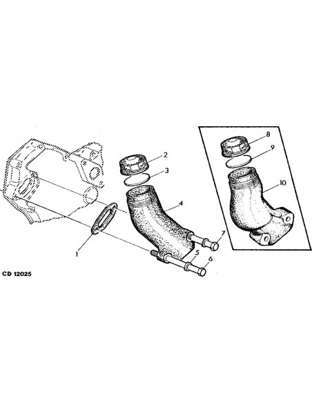 Tapón llenado aceite plástico tractor John Deere R90788