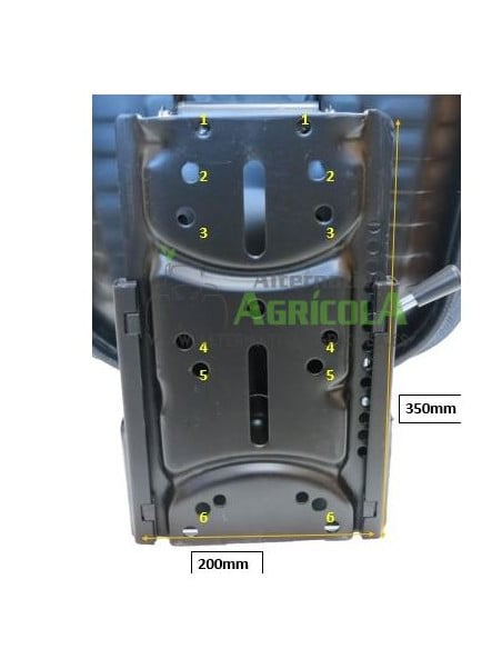 Asiento universal Negro para tractor Basic Line en Sky