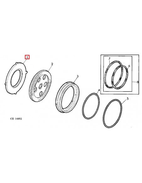 Disco Accionador de Freno 6mm para Tractores John Deere Series 30, 40, 50 y 55