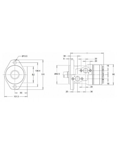 Motor Hidráulico de giro 200CC