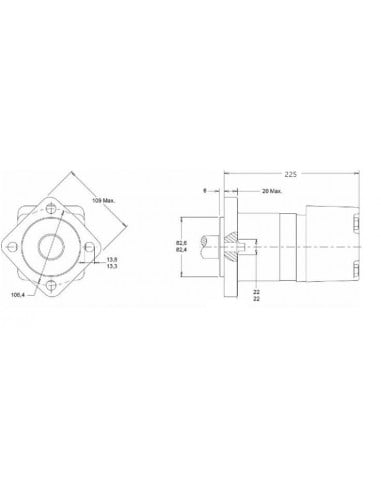 Motor hidráulico giro reforzado 160CC