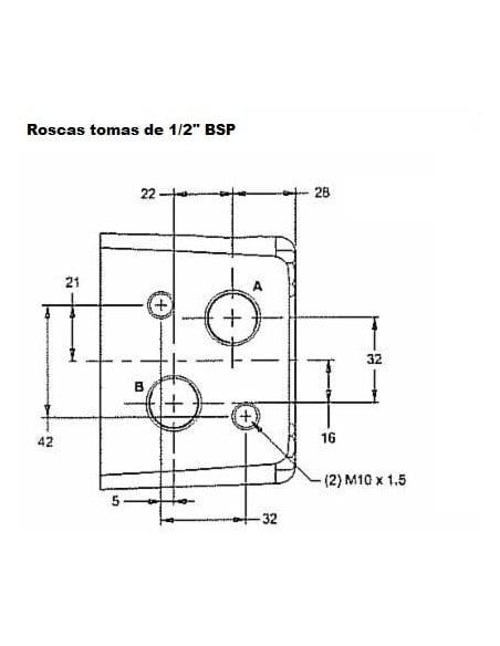 Motor hidráulico giro reforzado 160CC