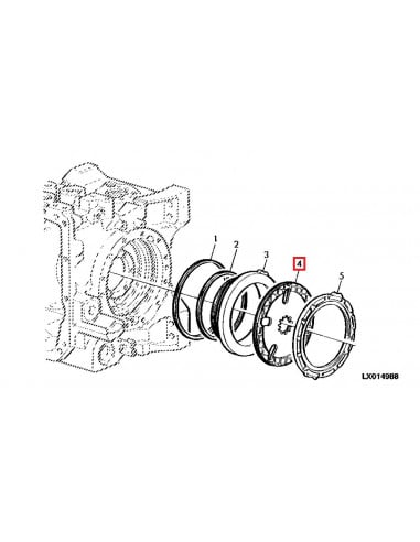 Disco de Freno para Tractores John Deere 6800, 6900, 6810, 6910, 6820, 6920, 7200, 7400, 7500, 7210, 7410 y 7510