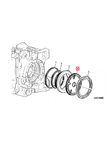 Disco de Freno para Tractores John Deere 6800, 6900, 6810, 6910, 6820, 6920, 7200, 7400, 7500, 7210, 7410 y 7510