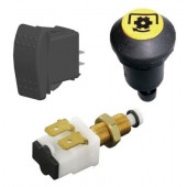 Pulsadores, teclas, interruptores seguridad o freno